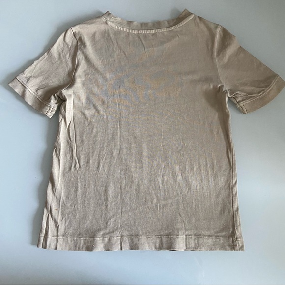 ⭐️3/$20!! Zara Short Sleeved T Shirt in Beige - Picture 2 of 3